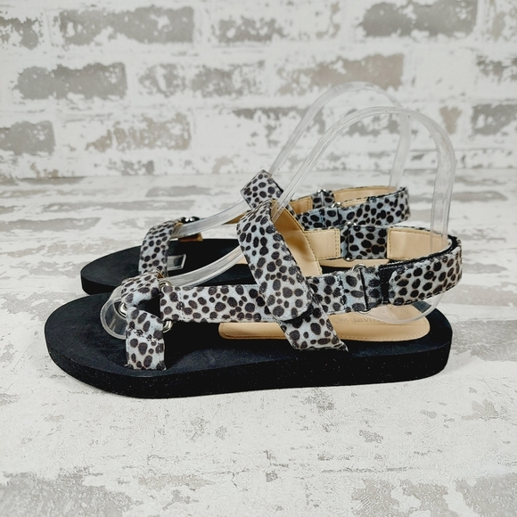 NEW Stuart Weitzman Vail Cheetah Suede Slingback Sport Sandals K595 - Picture 1 of 11